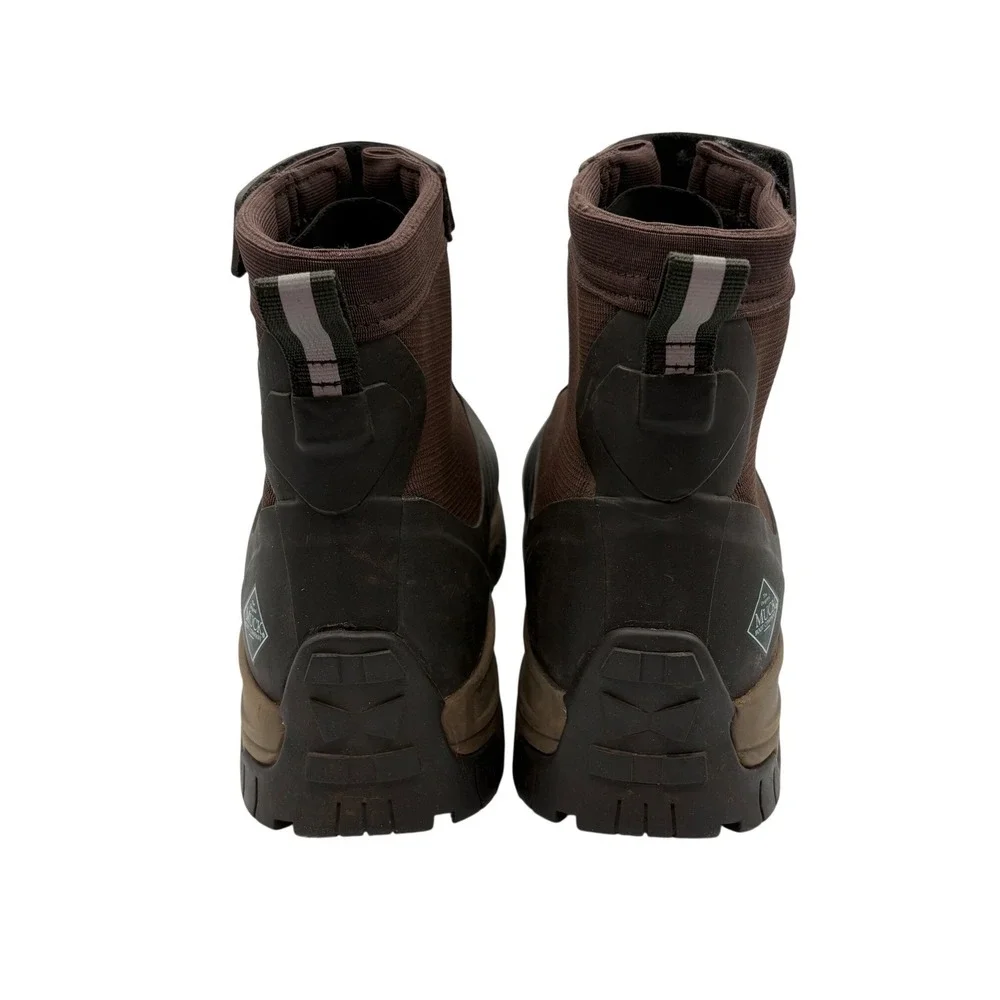Muck Boot Company Apex Mid Zip Boots Mens 10 Brown Good Waterproof Hiking Work